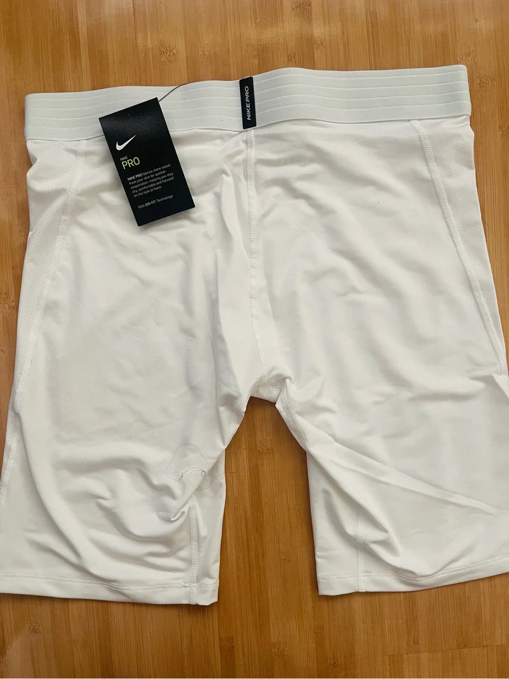 🤍✔️NWT Nike Men's Pro Dri-FIT Training Shorts white Size XL‎